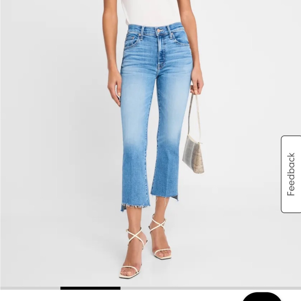 MOTHER Lil Insider Crop Jean, Size 26. Color Out of the Blue